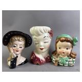 Vintage Head Vase Lot (3)