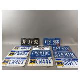 Various Vintage & New Michigan License Plates