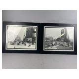 2 BW Photo Prints of Early 20th Century Deroit