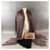 Psychedelic 1970s Fringe Piano Shawl & More