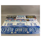 Lot of Michigan Licenses Plates