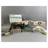 Collection of Vtg Touch Tone Phones & More