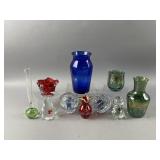 Vtg SC Line Green Glass, Fenton Glass & More