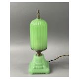 Art Deco 1920s-30ï¿½s Houzex Jadeite Boudoir Lamp