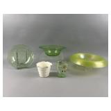 Vintage Uranium Vaseline Glassware Lot (All Glows)