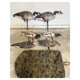 Vintage 2D Bird Decoy Signs W/ Carrying Case