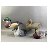 4 Decorative Duck Decoys