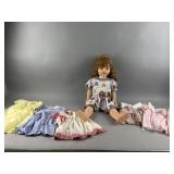 1959 Mary Jane Doll with Vintage Dresses