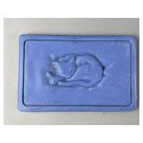Vintage Pewabic Sleeping Cat Pottery Tile