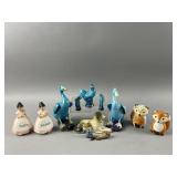 Vtg Chinese Porcelain Duck Figurines & More