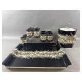 Oleg Cassini Chinoiserie Barware Set