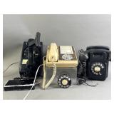 Vtg Rotary Telephones & Parts