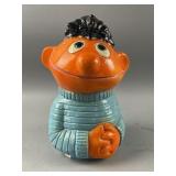 Vtg Ernie from Sesame Street Ceramic Bank With