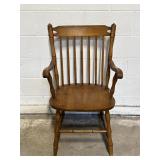 Vtg Ethan Allen Wooden Dining Arm Chair