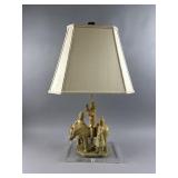 Vintage Asian Pottery Lamp