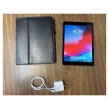 Unlocked 6th Gen IPad in Silver w/ Charger & Case