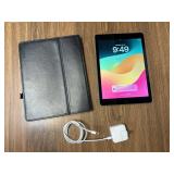 Unlocked 6th Gen IPad in Silver w/ Charger & Case