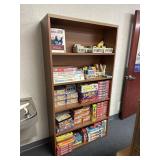 5-Shelf Wood Bookcase
