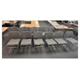 11 Chrome Retro Side Chairs / Office Chairs