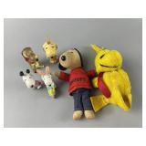 Vtg 1960ï¿½s Snoopy Small Rag Doll & More