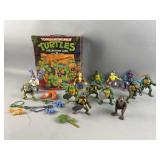 Lot of Teenage Mutant Ninja Turtles and Case
