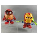 Spider-Man and Iron Man Mr. Potato Heads