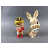 (2) Vintage 1950ï¿½s Squeaky Baby Toys