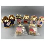 Vintage Wendyï¿½s Furskin Bear Lot NOS