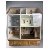 Vintage Handmade Wooden Dollhouse