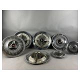 Lot of Vintage Hubcaps and Wheel Covers