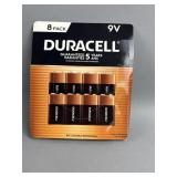8-pack of Duracell CopperTop 9V Alkaline Batteries