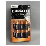Pack of Duracell CopperTop D Alkaline Batteries