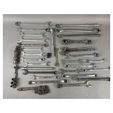 Assorted Wrenches, Sockets & More
