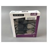 Foster Grant +1.50 Reading Glasses