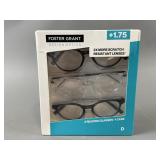 NIB Foster Grant +1.75 Reading Glasses