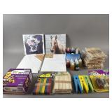 Various Craft Supplies - Canvases, Paint & More