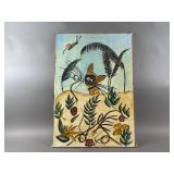 Hand Painted Cat Painting On Canvas