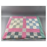 Vintage Patchwork Squares Quilt