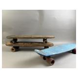 3 Vintage Plastic & Wooden Penny Boards