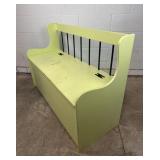 Shabby Chic Painted Antique Garden Storage Bench