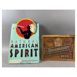 Vtg Braumeister & Natural American Spirit Signs