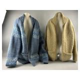2 Knitted Cardigan Sweaters