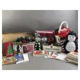 Christmas Cards, Decorations, & More Lot