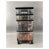 4 Tier Plastic Storage Drawer Tower & More