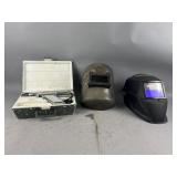 Vintage Penske Timing Light & Welding Mask, Etc