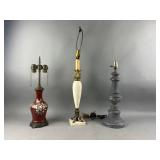 3 Vintage/Antique Table Lamps