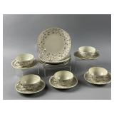 Vtg Zeh Scherzer Porcelain Teacup Set & More