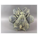 Concrete Bumble Bee Honeycomb Stepping Stone