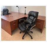 L Shaped Corner Workstation Office Desk & Chair