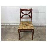 Mid Century Mahogany Cross Back Chair